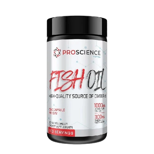 ProScience Nutra Fish Oil 1000mg Omega-3 100 Softgel Capsules